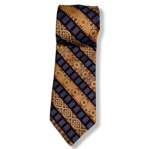 Vintage Sears Mens Store Textured Polyester Necktie Wide Grandpa Style